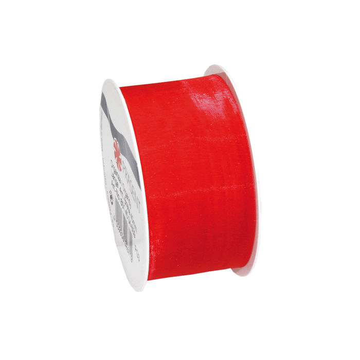 SALE Organzaband Sheer, Breite 40mm, Lnge 4m, Rot