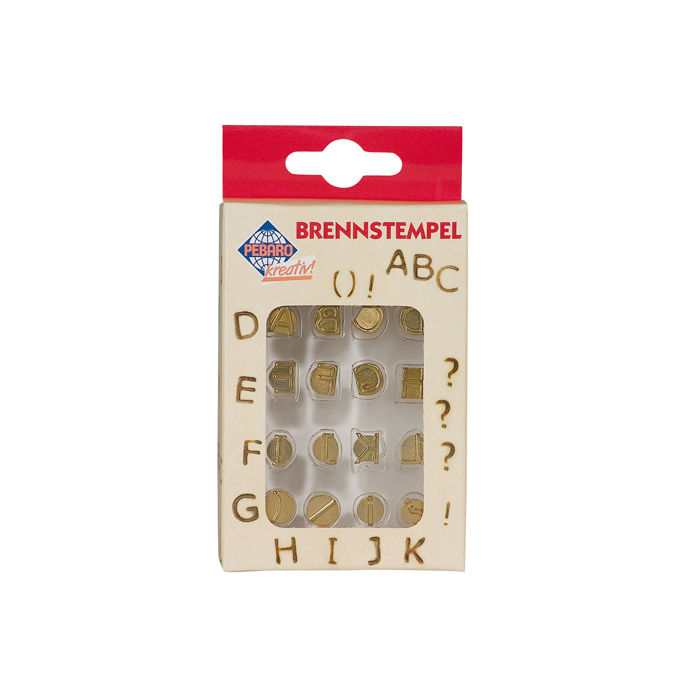 Brennstempel Set Buchstaben, A- L