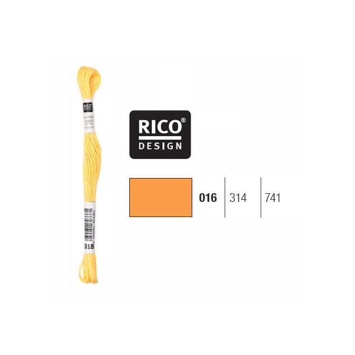 Sticktwist, 8 Meter, Farbe: Orange 016
