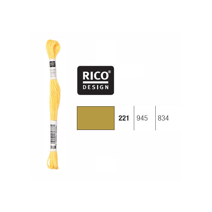 Sticktwist, 8 Meter, Farbe: Heugrn 221