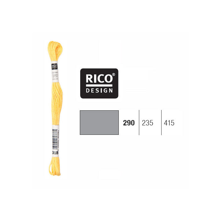 Sticktwist, 8 Meter, Farbe: Hellgrau 290