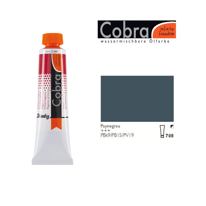 SALE Cobra Study Ölfarbe, 40ml, Paynesgrau