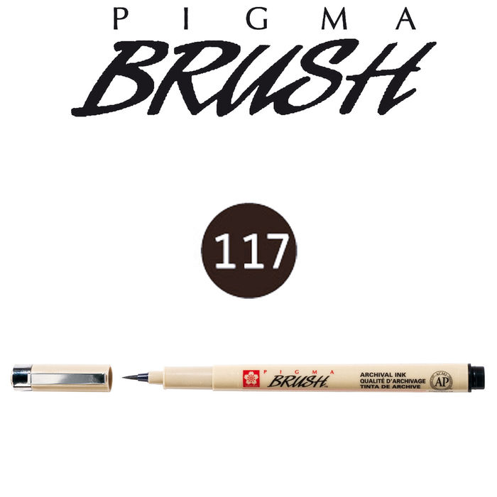 Pigma BRUSH, Dunkelsepia