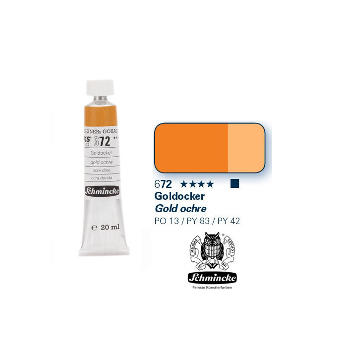 HKS Designers Gouache, Goldocker, 20 ml