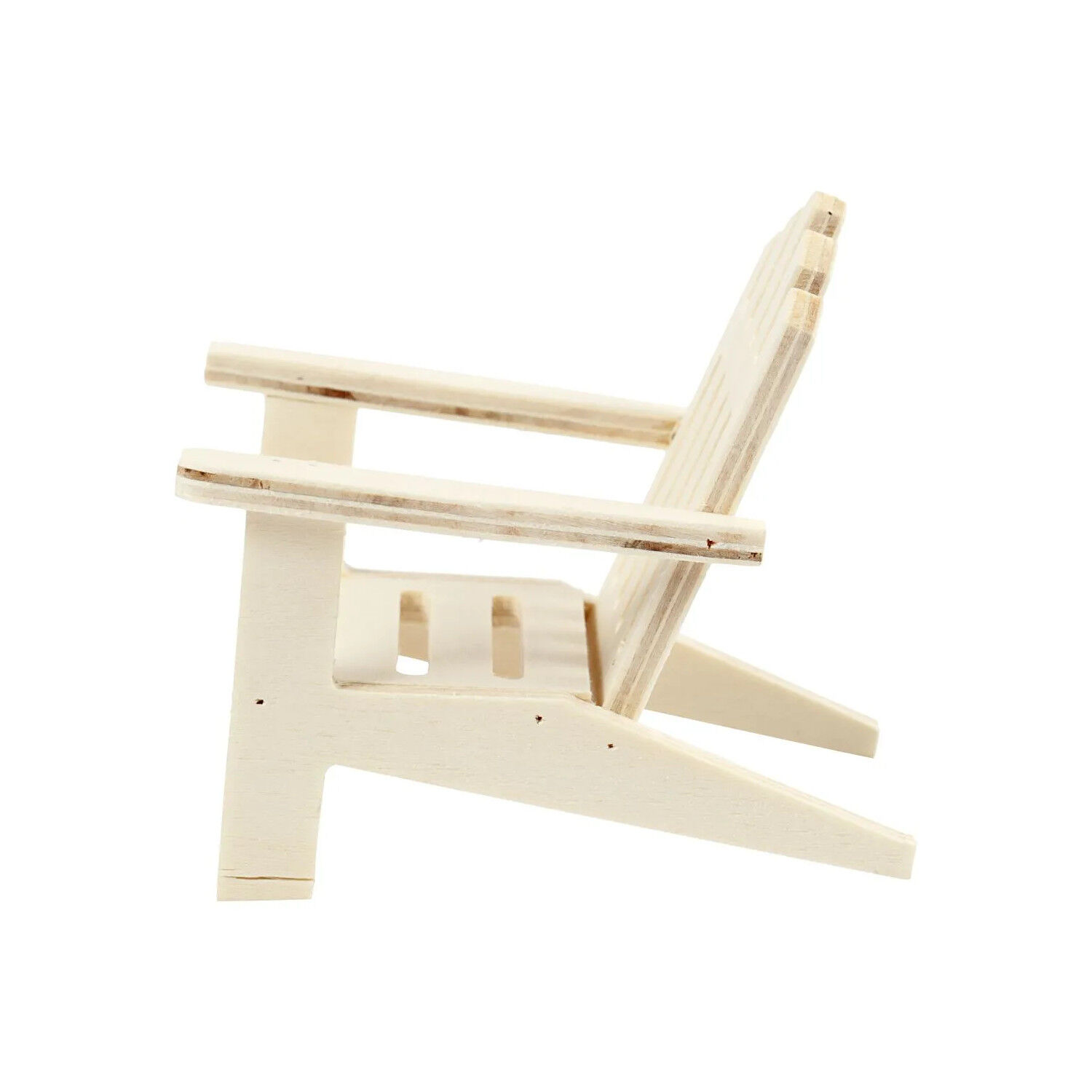 NEU Wichtel Miniatur Gartenstuhl aus Holz, 9x7,5 cm Bild 2