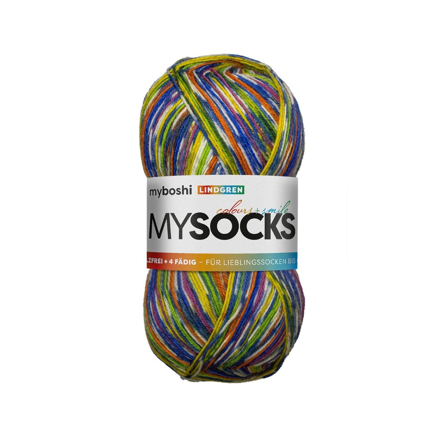 myboshi mysocks strapazierfhige Sockenwolle / Strickwolle, 100g, Lindgren