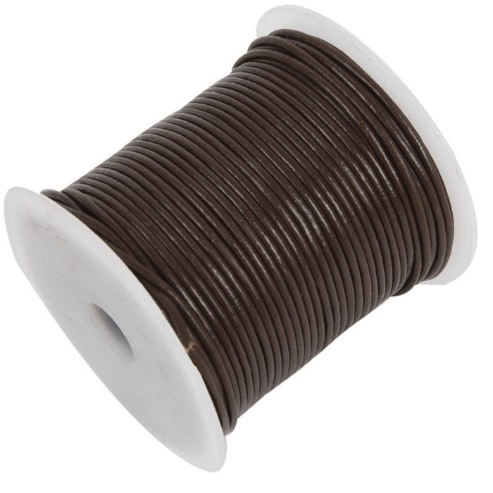 LE-3-3 METER LEDERBAND SCHWARZ AM STÜCK 1,5 mm
