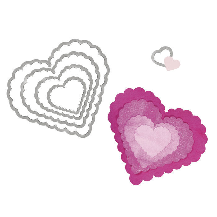 Herzen Deko 4er Set Metall 50mm gold Basteln Kreativ ...