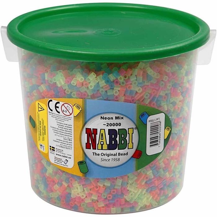 Nabbi Bugelperlen 5 X 5mm Neonfarben Medium 1100 Stuck