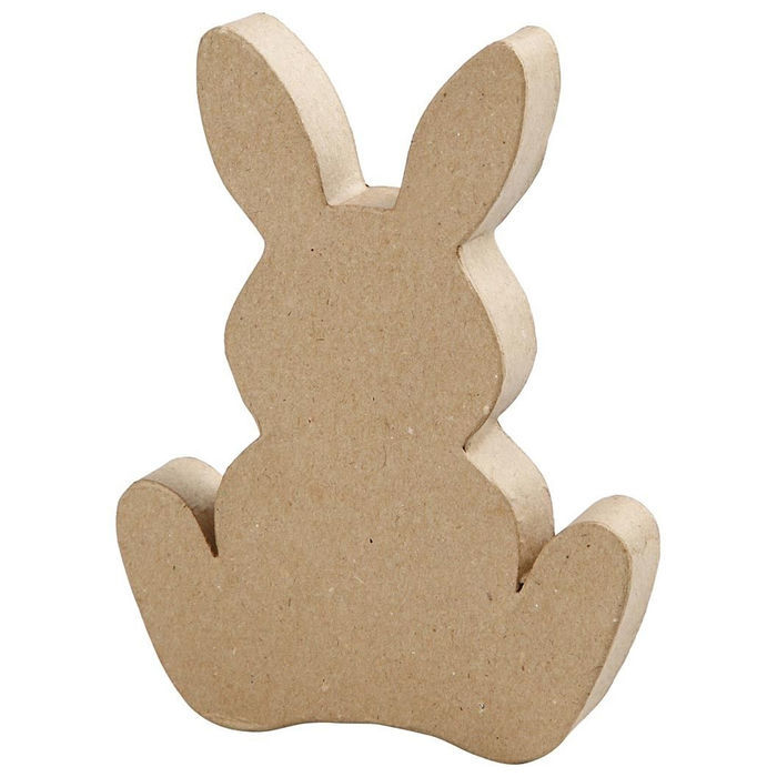 Osterhase aus Pappmach�, 18 cm x 2,5 cm