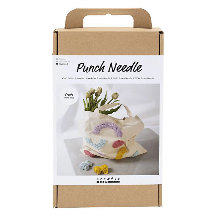 Kreativ Set Punch Needle / 3D-Sticken, mit Stofftasche
