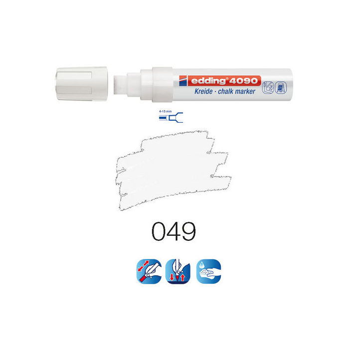 10mm Kreidemarker Flüssigkreide Kreidestift Weiß Tafel Werbung Fluoreszierend