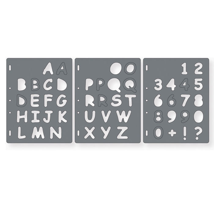 Shapecutter Schablone Buchstaben Und Zahlen Fiskars Skalpelle