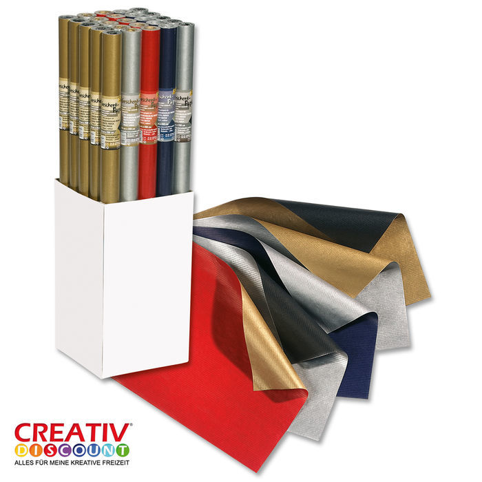 Geschenkpapier Weihnachten 70x200cm Blau Silber Weihnachtliche Dekorationen Alles Zur Weihnachtszeit Themen Creativ Discount De