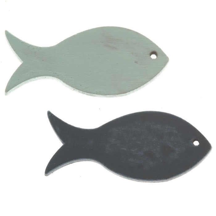 Fische im 3-er Set aus Holz am Band je Fisch ca 13,5cm