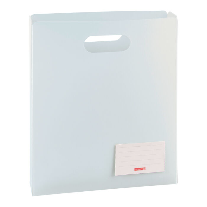 Brunnen FACT!pp Heftsammler A4 - Transluzente PP-Folie Mit Gummizug, Grau Für Schulhefte