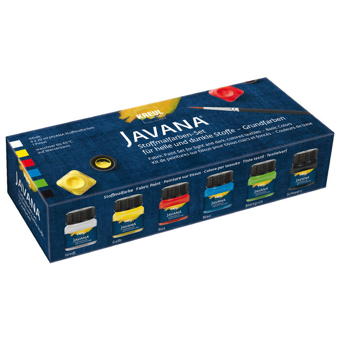 Javana Tex Opak Basic-Set 6 Gl�ser � 20ml & Pinsel