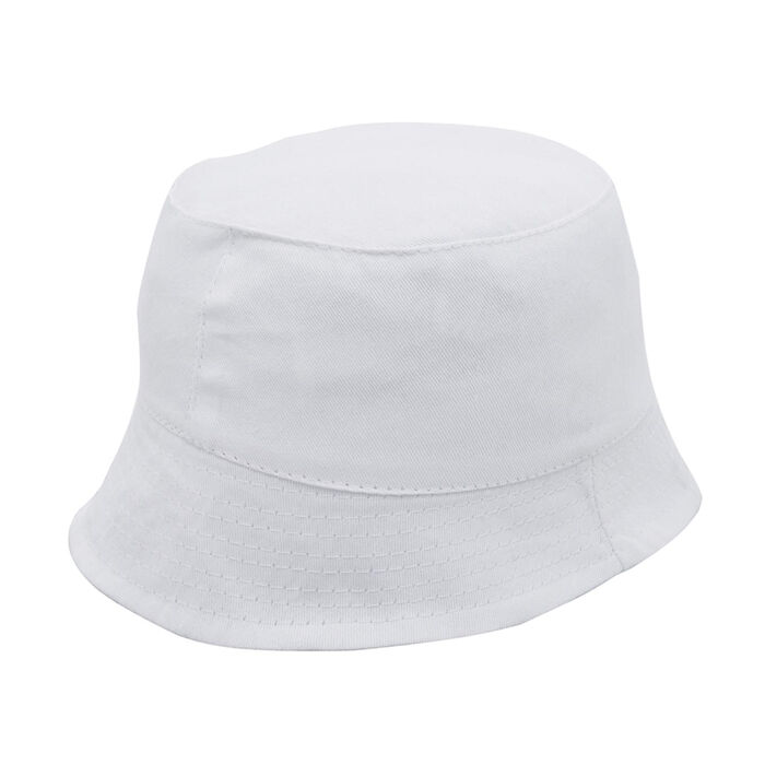 Baumwoll Sonnenhut, Fischerhut, Bucket Hat, Wei� - Einzeln oder Sparpacks