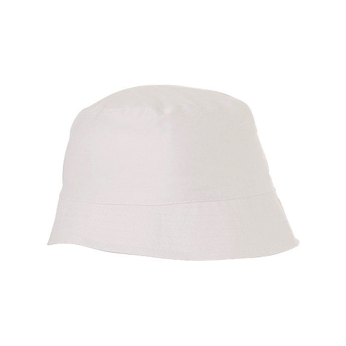 Baumwoll Sonnenhut, Fischerhut, Bucket Hat, Wei� - Einzeln oder Sparpacks