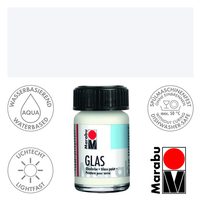 Creativ Company Glasfarbe 'Frost' - 35 Ml, Weiß, Für Frostige Effekte Auf Glas & Keramik