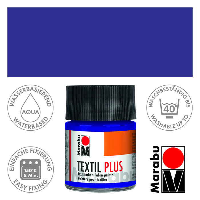(1L = 166 EUR) Marabu Textil Plus, 15ml/50ml, Stofffarbe für dunkle Stoffe - Bild 8 von 29