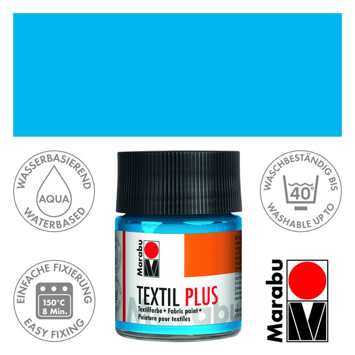 (1L = 166 EUR) Marabu Textil Plus, 15ml/50ml, Stofffarbe für dunkle Stoffe - Bild 10 von 29