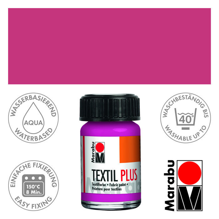(1L = 166 EUR) Marabu Textil Plus, 15ml/50ml, Stofffarbe für dunkle Stoffe - Bild 19 von 29