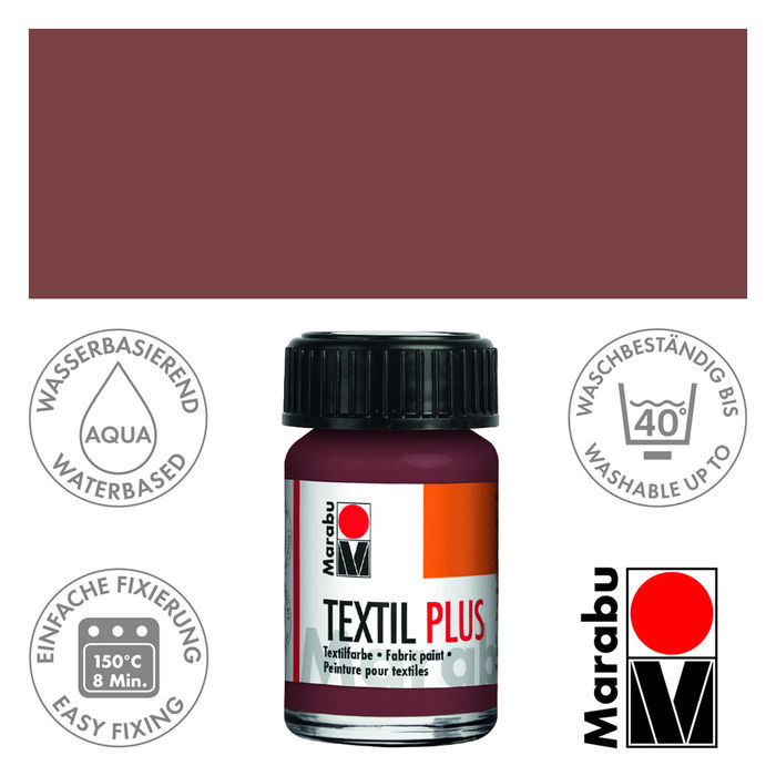 (1L = 166 EUR) Marabu Textil Plus, 15ml/50ml, Stofffarbe für dunkle Stoffe - Bild 21 von 29