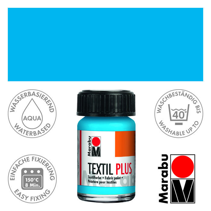 (1L = 166 EUR) Marabu Textil Plus, 15ml/50ml, Stofffarbe für dunkle Stoffe - Bild 9 von 29