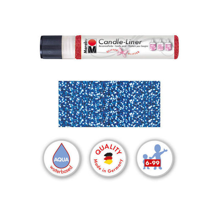 Marabu Candle Liner 25 Ml Glitter Saphir Hochzeit