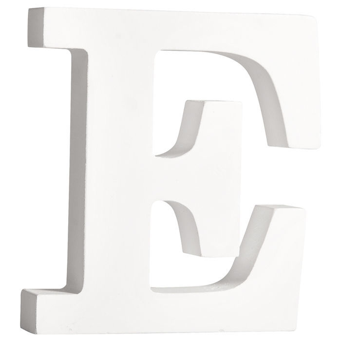 Mdf Buchstabe E Weiss 11 Cm Starke 2 Cm Artikel Aus Holz