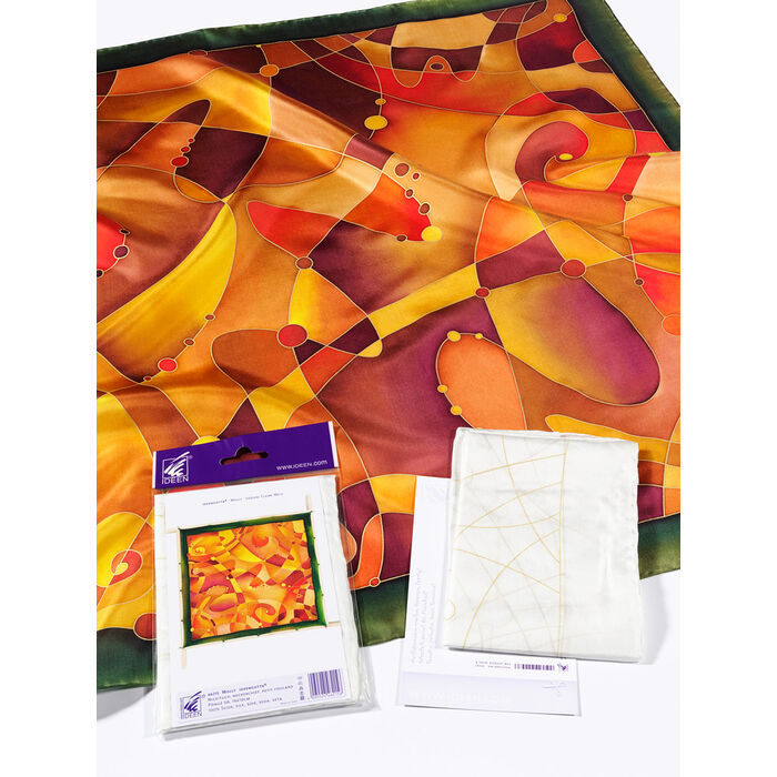 CREATIV DISCOUNT Seidentücher 28x28cm - 12er Set Naturweiß Für Seidenmalerei