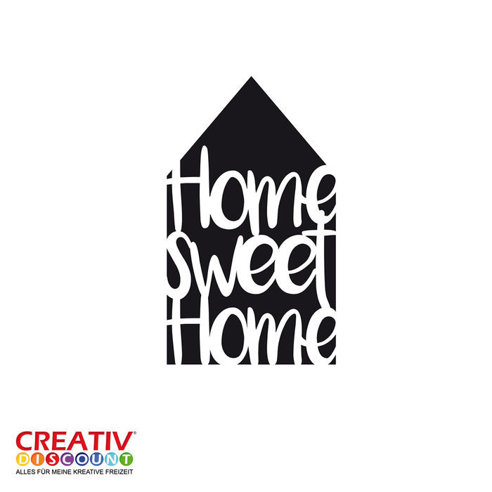 Schablone Home Sweet Home 5 Auf A4 Bastel Kunstlerbedarf