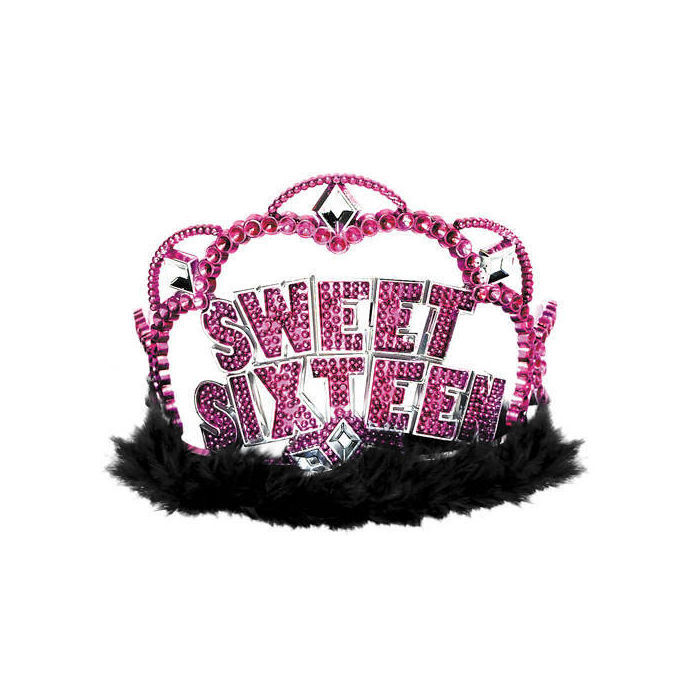 16 Geburtstag Deko Party Sweet Sixteen Geburtstagskrone Krone Kette