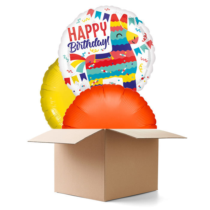 Ballongrusse Birthday Pinata 3 Ballons Luftballon Grusse Happy