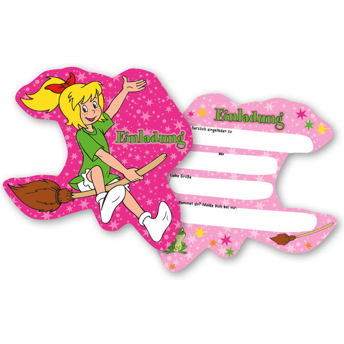 Einladungskarten Bibi Blocksberg 6 Stuck Madchen Party Bibi Blocksberg Kinder Party Madchen Alles Fur Die Kinderparty Themen Creativ Discount De
