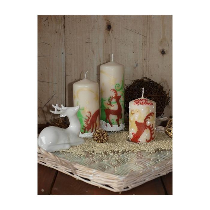 Adventsdekoration 'Kerzen' - Ideen zu Basteltechniken ...