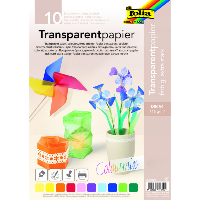 Transparentpapier Extra Stark - Verschiedene Sortierungen