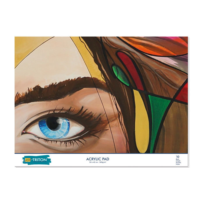 CREATIV DISCOUNT Öl- & Acrylmalblock DIN A4 – 290 G/qm, Säurefrei, 10 Blatt