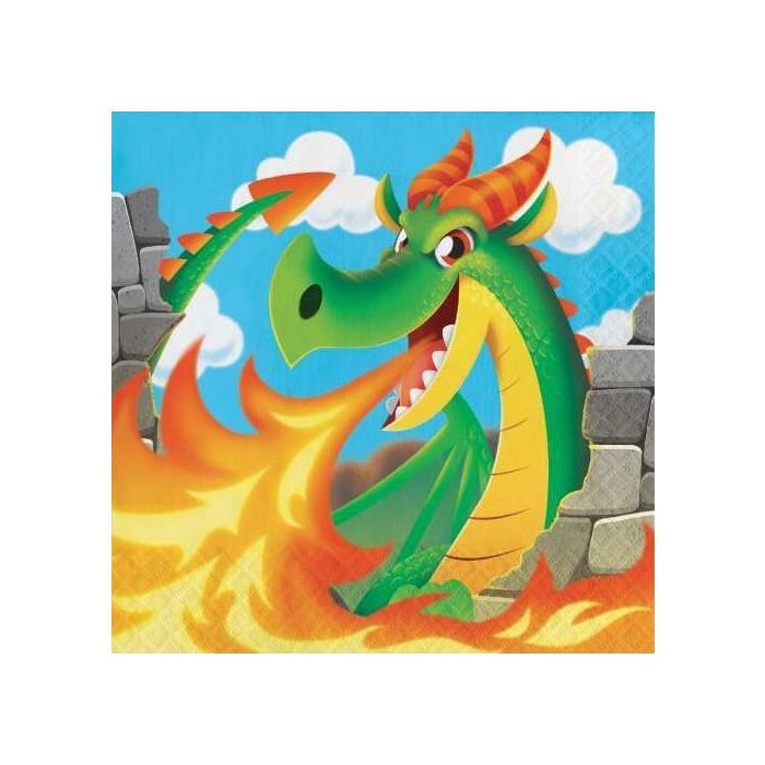 Sale Servietten Drachen Party 33 X 33 Cm 16 Stuck Jungen Party