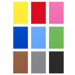 Moosgummi- / Schaumstoffplatten fr vielfltige Bastelarbeiten, 29 x 20cm - Verschiedene Farben