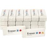 Radiergummi, Gro�pack 20 St�ck, Gr��e 62x22x10 mm