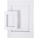 Passepartout-Rahmen, Gr��e A4+A6, Wei�, 2 x 60 St�ck