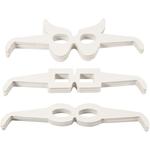 Brillen aus Pappe, H�he 4,5-10 cm, L�nge ca. 32 cm, Wei�, 160 St�ck