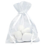 Organza S�ckchen, Weiss, 7.5 x 10 cm, 10 St�ck