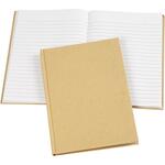 Notizbuch, A5, Linien vorgedruckt, 60 g, Braun