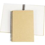 Notizbuch mit Spiralbindung, A5, Blatt 148x210 mm, 60 g, Braun