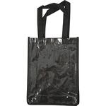 Tasche mit Front aus Kunststoff, 30x23x7 cm, Schwarz
