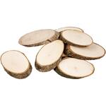 Holzscheiben, 20 St�ck, Gr��e 7,5 x 4,5 cm, Dicke 8 mm