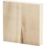 Holztafel, 1 St�ck, 9,6 x 9,6 cm, 20 mm
